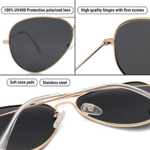 Load image into Gallery viewer, Pro Acme Aviator Sunglasses for Men Women Classic Polarized UV400 Protection