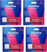 Load image into Gallery viewer, Vaseline Lip Therapy Care Rosy, Fast-Acting Nourishment, Ideal for Chapped, Dry, Cracked, or Damaged Lips, Lip Balm, 2-Pack of 2, 0.16 Oz Each, 4 Lip Balms