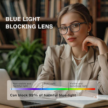 Load image into Gallery viewer, Blue Light Glasses for Woman Men, 99% Blocking Square Frame 5 Pairs | Anti Eyestrain &amp; UV Glare Protection, Computer Blue Light Blocking Glasses for Gaming TV Phone Screen