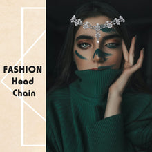 Load image into Gallery viewer, Head Chain Jewelry Headpiece Rhinestone Wedding Headband Headpiece Bohemian Style Rhinestone Headband Diamond Head Chain Hair Accessories for Women Girls Hair Decoration(Gold)