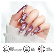 Load image into Gallery viewer, MIZHSE Pearl Gel Nail Polish Set, 6 Colors Iridescent Shimmer Aurora Blue Pearl White Purple Mermaid Gel Nail Polish Soak Off U V LED Shell Thread Effect,for Nail Salon Home Manicure