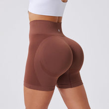 Load image into Gallery viewer, Evercute Women's Gym Shorts 3/4 Pack Seamless Scrunch Butt Lifting Workout Shorts 5" Tummy Control Ruched Booty Yoga Short