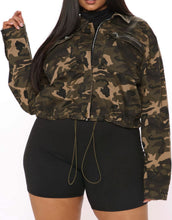 Load image into Gallery viewer, VisiChenup Casual Jacket for Women Fall Long Sleeves Utility Trendy Coat with Zipper Pocket