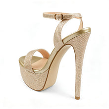 Load image into Gallery viewer, MERUMOTE Women's Platform Heels Sky High Heel Sandals Party Bridal Evening Shoes