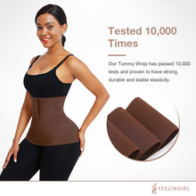 Load image into Gallery viewer, FeelinGirl Waist Trainer for Women Trimmer Belt Waist Cincher Tummy Wrap Plus Size Snatch Bandage Body Shaper