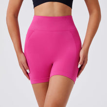 Load image into Gallery viewer, Evercute Women's Gym Shorts 3/4 Pack Seamless Scrunch Butt Lifting Workout Shorts 5" Tummy Control Ruched Booty Yoga Short