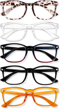 Load image into Gallery viewer, Blue Light Glasses for Woman Men, 99% Blocking Square Frame 5 Pairs | Anti Eyestrain &amp; UV Glare Protection, Computer Blue Light Blocking Glasses for Gaming TV Phone Screen