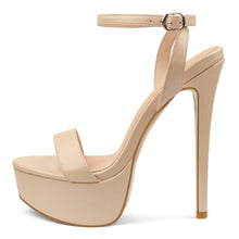 Load image into Gallery viewer, MERUMOTE Women's Platform Heels Sky High Heel Sandals Party Bridal Evening Shoes