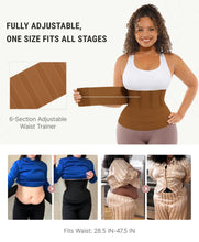 Load image into Gallery viewer, FeelinGirl Waist Trainer for Women Trimmer Belt Waist Cincher Tummy Wrap Plus Size Snatch Bandage Body Shaper