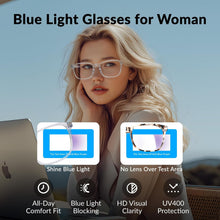 Load image into Gallery viewer, Blue Light Glasses for Woman Men, 99% Blocking Square Frame 5 Pairs | Anti Eyestrain &amp; UV Glare Protection, Computer Blue Light Blocking Glasses for Gaming TV Phone Screen