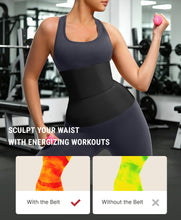 Load image into Gallery viewer, FeelinGirl Waist Trainer for Women Trimmer Belt Waist Cincher Tummy Wrap Plus Size Snatch Bandage Body Shaper