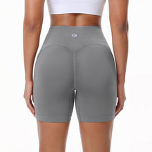 Load image into Gallery viewer, Evercute Women's Gym Shorts 3/4 Pack Seamless Scrunch Butt Lifting Workout Shorts 5" Tummy Control Ruched Booty Yoga Short