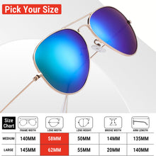 Load image into Gallery viewer, Pro Acme Aviator Sunglasses for Men Women Classic Polarized UV400 Protection