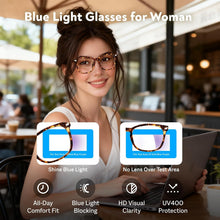 Load image into Gallery viewer, Blue Light Glasses for Woman Men, 99% Blocking Square Frame 5 Pairs | Anti Eyestrain &amp; UV Glare Protection, Computer Blue Light Blocking Glasses for Gaming TV Phone Screen