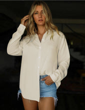Load image into Gallery viewer, HOTOUCH Women Oversized Button Down Shirts Long Sleeve Blouses with Pocket | Lifgtweight Soft Drop Shoulder Tops, Boyfriend Causal Daily Office Outfits, Fashion Clothes