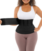 Load image into Gallery viewer, FeelinGirl Waist Trainer for Women Trimmer Belt Waist Cincher Tummy Wrap Plus Size Snatch Bandage Body Shaper