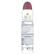 Load image into Gallery viewer, Dove Advanced Care Antiperspirant Deodorant Spray Apple &amp; White Tea Antiperspirant deodorant to help skin barrier repair by boosting skin's ceramide levels 72-hour odor and sweat protection 3.8 oz