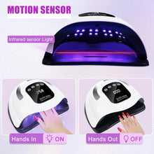 Load image into Gallery viewer, Wisdompark 320W UV LED Nail Lamp, Nail Dryer for Gel Polish with 72Pcs Lamp Beads and Automatic Sensor/4 Timer Setting Professional Nail Art Tools