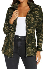 Load image into Gallery viewer, VisiChenup Casual Jacket for Women Fall Long Sleeves Utility Trendy Coat with Zipper Pocket