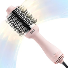Load image into Gallery viewer, TYMO Hair Dryer Brush Blow Dryer Brush in One, 4 in 1 Ionic Hairdryer and Styler Volumizer with Oval Titanium Barrel, Hot Air Straightener for Smooth Frizz-Free Blowout, Gold, 2.85 Inch