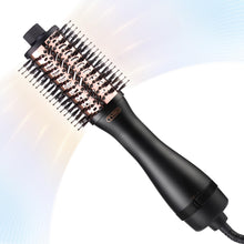 Load image into Gallery viewer, TYMO Hair Dryer Brush Blow Dryer Brush in One, 4 in 1 Ionic Hairdryer and Styler Volumizer with Oval Titanium Barrel, Hot Air Straightener for Smooth Frizz-Free Blowout, Gold, 2.85 Inch