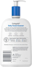 Load image into Gallery viewer, Cetaphil Daily Facial Cleanser Sensitive &amp; Oily Skin, 20 oz | Gentle foaming face wash, soap-free, hypoallergenic, combination to oily skin, dermatologist recommended, daily skincare