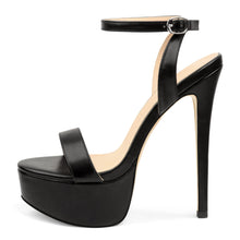 Load image into Gallery viewer, MERUMOTE Women's Platform Heels Sky High Heel Sandals Party Bridal Evening Shoes