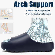 Load image into Gallery viewer, Jaeynow Cloud Slides for Women,Unisex EVA Soft Recovery Slides,Thick Sole Open Toe Mens Pillow Slides Shower Shoes Outdoor&amp;Indoor House Slippers