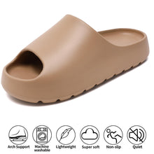 Load image into Gallery viewer, Jaeynow Cloud Slides for Women,Unisex EVA Soft Recovery Slides,Thick Sole Open Toe Mens Pillow Slides Shower Shoes Outdoor&amp;Indoor House Slippers