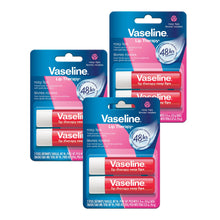 Load image into Gallery viewer, Vaseline Lip Therapy Care Rosy, Fast-Acting Nourishment, Ideal for Chapped, Dry, Cracked, or Damaged Lips, Lip Balm, 2-Pack of 2, 0.16 Oz Each, 4 Lip Balms