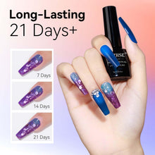 Load image into Gallery viewer, MIZHSE Pearl Gel Nail Polish Set, 6 Colors Iridescent Shimmer Aurora Blue Pearl White Purple Mermaid Gel Nail Polish Soak Off U V LED Shell Thread Effect,for Nail Salon Home Manicure