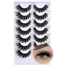 Load image into Gallery viewer, APCYUST Lashes Wispy False Eyelashes Strips 4 Styles Cat Eye Strip Lash Natural Looking Fake Mink Eyelash Pack Short Fluffy Full Faux Lashes that Look Like Extensions Clear Band Pestañas Postizas