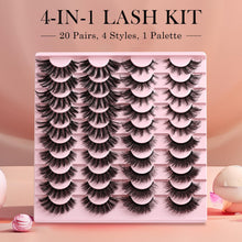 Load image into Gallery viewer, APCYUST Lashes Wispy False Eyelashes Strips 4 Styles Cat Eye Strip Lash Natural Looking Fake Mink Eyelash Pack Short Fluffy Full Faux Lashes that Look Like Extensions Clear Band Pestañas Postizas