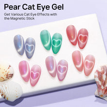 Load image into Gallery viewer, MIZHSE Pearl Gel Nail Polish Set, 6 Colors Iridescent Shimmer Aurora Blue Pearl White Purple Mermaid Gel Nail Polish Soak Off U V LED Shell Thread Effect,for Nail Salon Home Manicure
