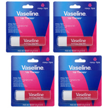 Load image into Gallery viewer, Vaseline Lip Therapy Care Rosy, Fast-Acting Nourishment, Ideal for Chapped, Dry, Cracked, or Damaged Lips, Lip Balm, 2-Pack of 2, 0.16 Oz Each, 4 Lip Balms