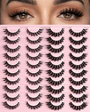 Load image into Gallery viewer, APCYUST Lashes Wispy False Eyelashes Strips 4 Styles Cat Eye Strip Lash Natural Looking Fake Mink Eyelash Pack Short Fluffy Full Faux Lashes that Look Like Extensions Clear Band Pestañas Postizas