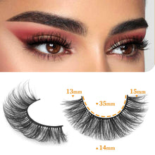 Load image into Gallery viewer, 14 Pairs Wispy Mink Lashes False Eye Lashes Natural Look 5D Volume 16mm Fake Eyelashes Pack by TNFVLONEINS