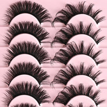 Load image into Gallery viewer, APCYUST Lashes Wispy False Eyelashes Strips 4 Styles Cat Eye Strip Lash Natural Looking Fake Mink Eyelash Pack Short Fluffy Full Faux Lashes that Look Like Extensions Clear Band Pestañas Postizas