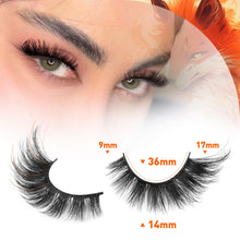 Load image into Gallery viewer, 14 Pairs Wispy Mink Lashes False Eye Lashes Natural Look 5D Volume 16mm Fake Eyelashes Pack by TNFVLONEINS