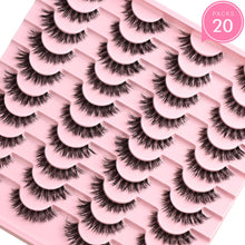 Load image into Gallery viewer, APCYUST Lashes Wispy False Eyelashes Strips 4 Styles Cat Eye Strip Lash Natural Looking Fake Mink Eyelash Pack Short Fluffy Full Faux Lashes that Look Like Extensions Clear Band Pestañas Postizas