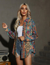 Load image into Gallery viewer, HOTOUCH Women Oversized Button Down Shirts Long Sleeve Blouses with Pocket | Lifgtweight Soft Drop Shoulder Tops, Boyfriend Causal Daily Office Outfits, Fashion Clothes