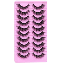 Load image into Gallery viewer, 14 Pairs Wispy Mink Lashes False Eye Lashes Natural Look 5D Volume 16mm Fake Eyelashes Pack by TNFVLONEINS