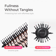 Load image into Gallery viewer, TYMO Hair Dryer Brush Blow Dryer Brush in One, 4 in 1 Ionic Hairdryer and Styler Volumizer with Oval Titanium Barrel, Hot Air Straightener for Smooth Frizz-Free Blowout, Gold, 2.85 Inch