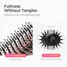 Load image into Gallery viewer, TYMO Hair Dryer Brush Blow Dryer Brush in One, 4 in 1 Ionic Hairdryer and Styler Volumizer with Oval Titanium Barrel, Hot Air Straightener for Smooth Frizz-Free Blowout, Gold, 2.85 Inch