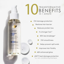 Load image into Gallery viewer, Dove Serum Bond Strength for Chemically Damaged Hair with Bio-Protein Care Technology and Peptide Complex 3.3 Fl Oz
