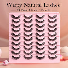 Load image into Gallery viewer, APCYUST Lashes Wispy False Eyelashes Strips 4 Styles Cat Eye Strip Lash Natural Looking Fake Mink Eyelash Pack Short Fluffy Full Faux Lashes that Look Like Extensions Clear Band Pestañas Postizas