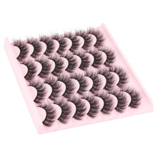 Load image into Gallery viewer, 14 Pairs Wispy Mink Lashes False Eye Lashes Natural Look 5D Volume 16mm Fake Eyelashes Pack by TNFVLONEINS