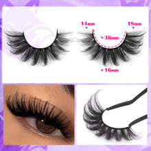 Load image into Gallery viewer, 14 Pairs Wispy Mink Lashes False Eye Lashes Natural Look 5D Volume 16mm Fake Eyelashes Pack by TNFVLONEINS