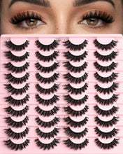 Load image into Gallery viewer, APCYUST Lashes Wispy False Eyelashes Strips 4 Styles Cat Eye Strip Lash Natural Looking Fake Mink Eyelash Pack Short Fluffy Full Faux Lashes that Look Like Extensions Clear Band Pestañas Postizas