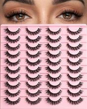 Load image into Gallery viewer, APCYUST Lashes Wispy False Eyelashes Strips 4 Styles Cat Eye Strip Lash Natural Looking Fake Mink Eyelash Pack Short Fluffy Full Faux Lashes that Look Like Extensions Clear Band Pestañas Postizas